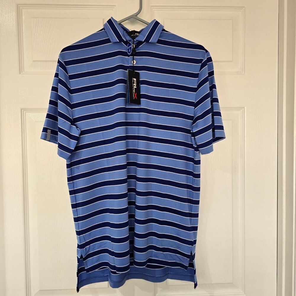 RLX Ralph Lauren Mens Lot of 3 Short Sleeve Polo Shirts Blue Red Green Small NWT - Picture 2 of 10